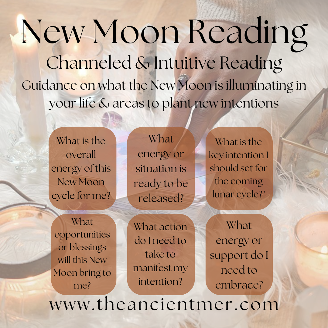 New Moon Reading & Healing: Manifest Your Intentions and Embrace Renewal